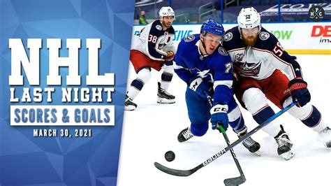 nhl summaries last night.